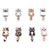 Picture of Zinc Based Alloy Pendants Gold Plated Multicolor Cat Animal Animal Enamel 3.9cm x 1.6cm