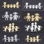 Image de Connecteurs en 201 Acier Inoxydable Bijoux de Famille Enfant et Parents Argent Mat 1 Pièce