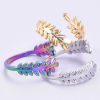Picture of 304 Stainless Steel Stylish Open Adjustable Rings Multicolor 17mm(US Size 6.5)