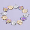 Picture of 304 Stainless Steel Charms Multicolor Sunflower 26mm x 22mm