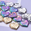 Picture of 304 Stainless Steel Charms Multicolor Heart Lock 20mm x 20mm