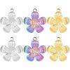Picture of 304 Stainless Steel Charms Multicolor Flower 27mm x 25mm