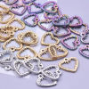 Picture of 304 Stainless Steel Charms Multicolor Heart 15mm x 16mm