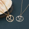 Picture of Iron Based Alloy Valentine's Day Charms Multicolor Round Heart Painted 25mm Dia.