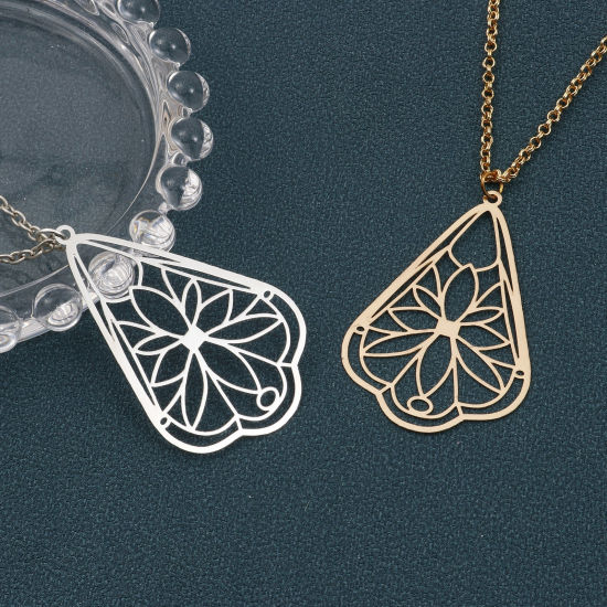 Imagen de Hierro Colgantes Gota Multicolor Flor Pintura 4.9cm x 3.2cm, 10 Unidades