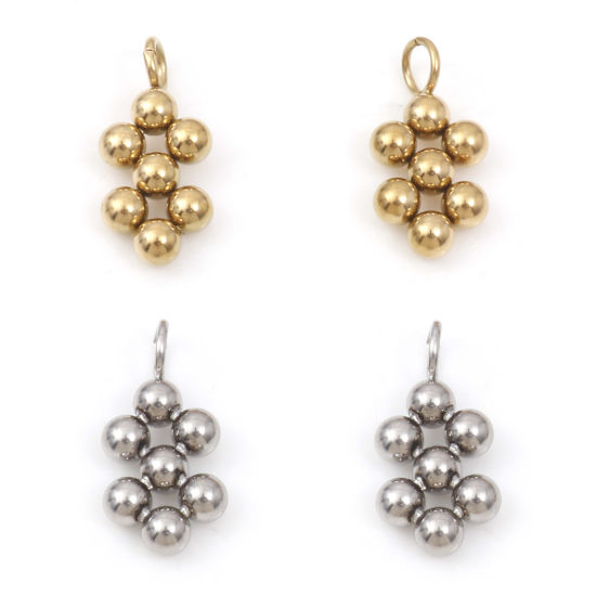 Изображение 304 Нержавеющая Сталь Подвески Ромб Разноцветный Символ бесконечности ажурная резьба 15мм x 7.5мм, 1 ШТ