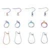 Image de Accessoires de Boucles d'Oreilles en 304 Acier Inoxydable Multicolore 10 Pcs
