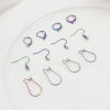 Image de Accessoires de Boucles d'Oreilles en 304 Acier Inoxydable Multicolore 10 Pcs