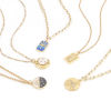 Picture of Brass Galaxy Charms Gold Plated Half Moon Star