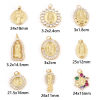 Picture of Brass Religious Charms Gold Plated Virgin Mary