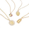 Picture of Brass Religious Charms Gold Plated Virgin Mary