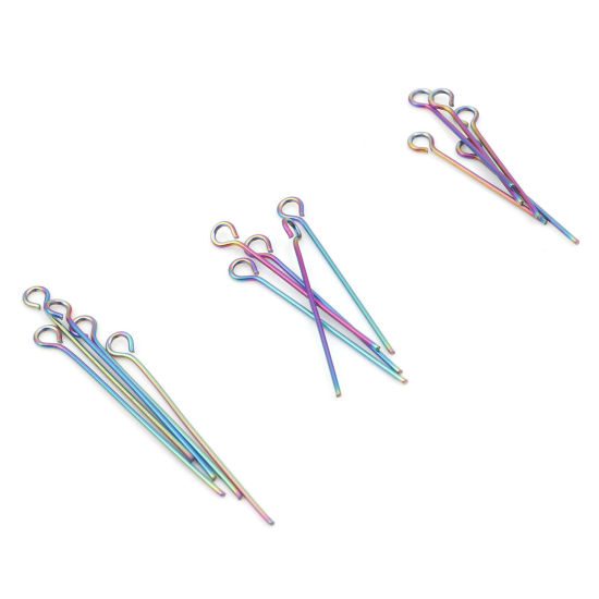 Picture of 0.6mm Stainless Steel Eye Pins Multicolor