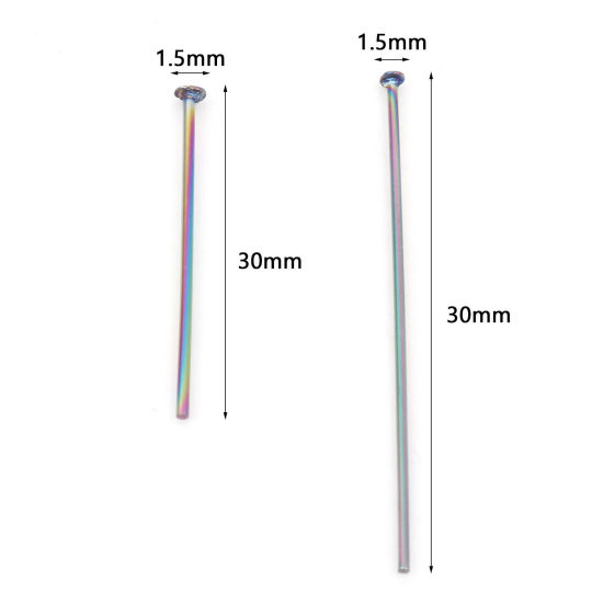 Picture of Stainless Steel Head Pins Multicolor