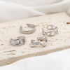 Picture of 304 Stainless Steel Stylish Open Rings Silver Tone Heart