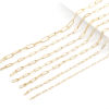 Picture of 1 M Vacuum Plating 304 Stainless Steel Link Cable Chain For Handmade DIY Jewelry Making Findings Oval Gold Plated