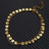 Picture of 304 Stainless Steel Stylish Link Cable Chain Multilayer Layered Anklet Multicolor 25cm(9 7/8") long 
