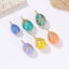 Imagen de Latón día de Pascua Colgantes Charms Chapado en Oro Multicolor Huevo Esmalte Claro Circón Artificial 1 Unidad
