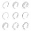 Picture of 304 Stainless Steel Open Adjustable Rings Silver Tone