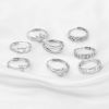 Picture of 304 Stainless Steel Open Adjustable Rings Silver Tone