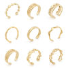 Picture of 304 Stainless Steel Open Adjustable Rings Gold Plated
