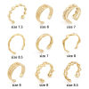 Picture of 304 Stainless Steel Open Adjustable Rings Gold Plated