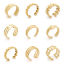 Imagen de 304 Acero Inoxidable Abierto Ajustable Anillos Chapado en Oro 1 Unidad
