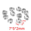 Picture of 304 Stainless Steel Pendant Pinch Bails Clasps Multicolor