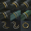 Picture of 304 Stainless Steel Men's Cuban Link Chain Bracelets Multicolor