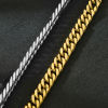Picture of 304 Stainless Steel Men's Cuban Link Chain Bracelets Multicolor