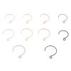 Image de Boucles d'Oreilles Crochets en 316 Acier Inoxydable Multicolore 10 Pcs