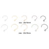 Image de Boucles d'Oreilles Crochets en 316 Acier Inoxydable Multicolore 10 Pcs