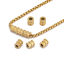 Image de Perles en 304 Acier Inoxydable Colonne Multicolore 6.5mm x 6mm, Trou: env. 3mm, 10 Pcs