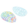 Picture of Iron Based Alloy Enamel Painting Pendants Multicolor Easter Egg Filigree Stamping 4.5cm x 3.3cm