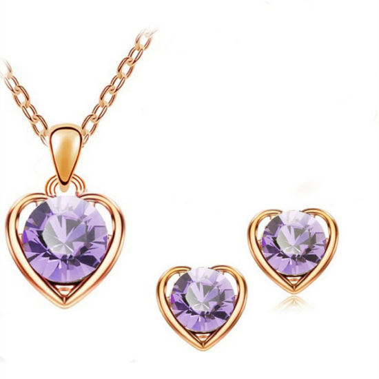Picture of Stylish Jewelry Set Multicolor Heart