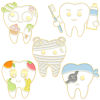 Picture of Medical Pin Brooches Tooth Multicolor Enamel