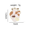 Picture of Medical Pin Brooches Anatomical Human Heart Multicolor Enamel