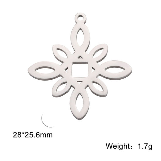 Bild von 304 Edelstahl Charms Bunt 28mm x 25.5mm, 2 Stück