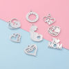 Imagen de 304 Acero Inoxidable Día De La Madre Colgantes Charms Corazón Tono de Plata 1 Unidad