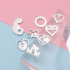 Imagen de 304 Acero Inoxidable Día De La Madre Colgantes Charms Corazón Tono de Plata 1 Unidad