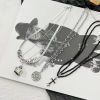 Picture of Zinc Based Alloy Pendants Silver Tone Heart Star