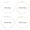 Picture of 304 Stainless Steel Link Cable Chain Semi-finished Necklace For DIY Handmade Jewelry Making Multicolor With Lobster Claw Clasp And Extender Chain 44.5cm(17 4/8") long