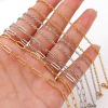 Picture of 304 Stainless Steel Link Cable Chain Semi-finished Necklace For DIY Handmade Jewelry Making Multicolor With Lobster Claw Clasp And Extender Chain 44.5cm(17 4/8") long
