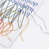 Picture of 304 Stainless Steel Link Cable Chain Semi-finished Necklace For DIY Handmade Jewelry Making Multicolor With Lobster Claw Clasp And Extender Chain 44.5cm(17 4/8") long