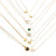 Imagen de 304 Acero Inoxidable Elegante Link Curb Chain Collares 18k Chapado en Oro Corazón 1 Unidad
