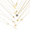 Picture of 304 Stainless Steel Stylish Link Cable Chain Necklace 18K Gold Plated Rose Flower