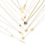 Imagen de 304 Acero Inoxidable Elegante Cable Cadena Cruz Collares 18k Chapado en Oro Rosa 1 Unidad