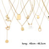 Picture of 304 Stainless Steel Stylish Link Cable Chain Necklace 18K Gold Plated Rose Flower