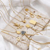 Picture of 304 Stainless Steel Stylish Link Cable Chain Necklace 18K Gold Plated Rose Flower