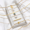 Picture of 304 Stainless Steel Stylish Curb Link Chain Necklace 18K Gold Plated Fishtail Imitation Pearl