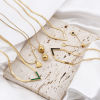 Picture of 304 Stainless Steel Stylish Link Chain Necklace 18K Gold Plated V Shape